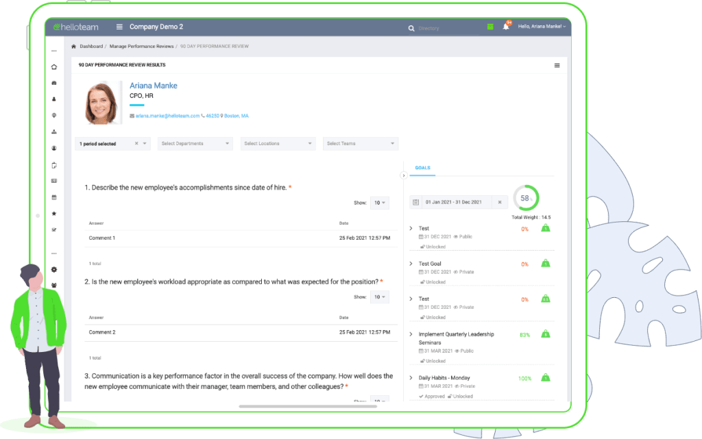 HelloTeam Performance Review module